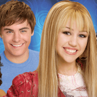 Photo of Hannah Montana and Zac Effron from Dance Dance Revolution